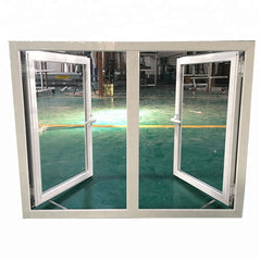 Double glass Upvc windows with built in blinds on China WDMA