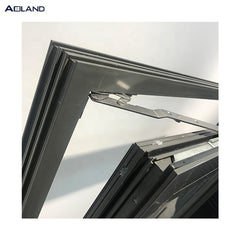 Double glass aluminium tilt and turn windows with invisible hinge on China WDMA