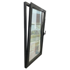Double glass aluminium tilt and turn windows with invisible hinge on China WDMA