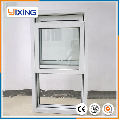 Double glass aluminum white double hung windows on China WDMA