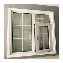 Double glazed windows awning window aluminum louver window on the top
