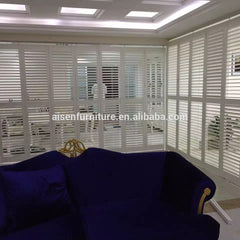 Easy Install Wood Plantation Shutter Louvered Wood Bifold Plantation Shutter on China WDMA