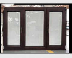 European Standard bay bow windows soundproof thermal break aluminum fixed corner glass windows with blinds built for commercial on China WDMA