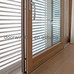 Factory Direct High Quality dual pane sliding patio doors cost of doorwin brown on China WDMA