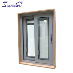 Factory Supplier champagne color aluminum sliding window mosquito netting frame Lowest Price on China WDMA