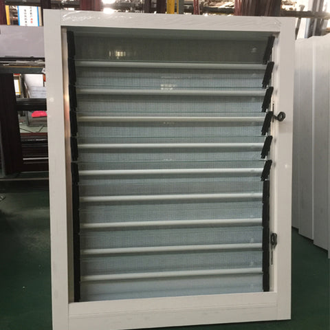 Factory cheap bathroom insulation adjustable louver type window louvre frame plantation shutters windows price on China WDMA