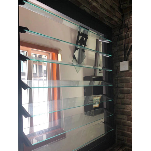 Factory cheap bathroom insulation adjustable louver type window louvre frame plantation shutters windows price on China WDMA