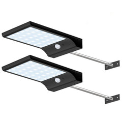 Factory direct Mounted Morden Good Black Sensor IP65 Powered External light Wall solar light For Patio Decks on China WDMA