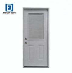 Fangda pre-hung door mini blind glass insert net door design on China WDMA