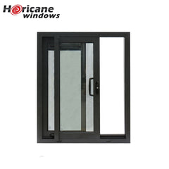 Florida Miami-Dade Hurricane Approved black aluminium fabrication sliding hurricane impact safe windows for home protection on China WDMA