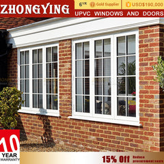 French Exterior Upvc Eco-friendly Plastic Window Kinbon Frame Soundproof House White Hinx Pretty Shutter Hung And Pvc Door on China WDMA