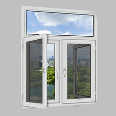German Standard Shutter Aluminum Louver Double Glass casement Window With 4 Panels Aluminum Windows on China WDMA