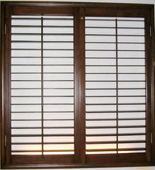 Good price faux wood shutters for sliding glass doors UB6977 on China WDMA