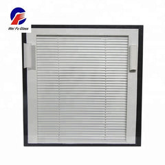 Good quality office curtains and blinds with the double glazing glass windows blinds between glass on China WDMA