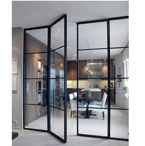 WDMA  hot rolled steel metal french iron grill modern windows and doors designs steel french doors