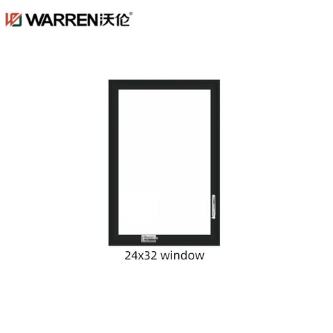 WDMA 24x32 Window Casement Double Glazed Windows Aluminium Flush Casement Windows