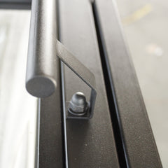 WDMA Manufacturing Tempered Glass wrought Steel Swing Fixed Door grill design Sliding Door