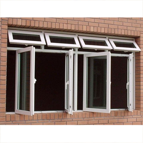 WDMA Customized Dimension Plastic House Kitchen Top Outswing UPVC Awning Window