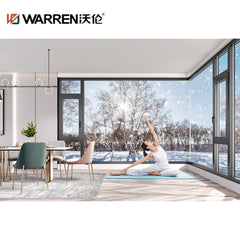 Warren 10 foot window panoramic big view picture sliding casement window floor to ceiling aluminum window