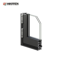 24x90 Bifold Aluminium Stained Glass Black Frameless Sliding Door For Sale