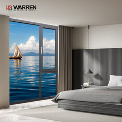 Warren 70x30 Aluminum patio glass casement window with thick glass protection water Heat insulation