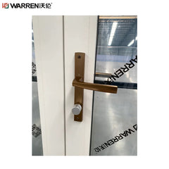 Warren 36x72 French Aluminium Triple Glazing Gray insulated Double Door Exterior