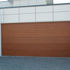 China WDMA black sectional panel garage door remote garage door