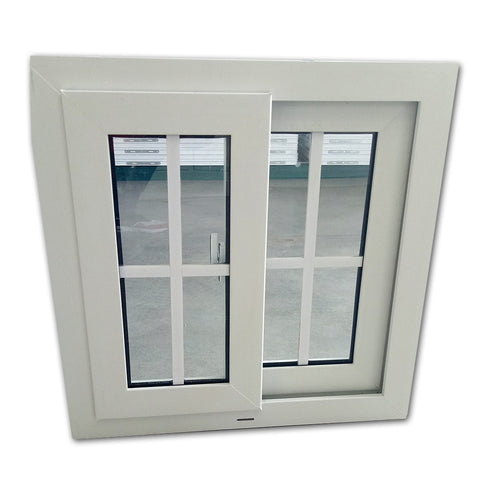 WDMA Luxury design french style pvc double sliding glass window