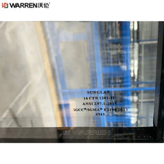 Warren 30x80 French Aluminium Tempered Glass Blue Powder Coating Patio Door Interior