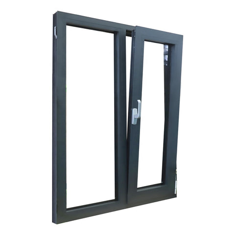 WDMA NAMI Certificate  window with  safety tempered with double glazing black thermal break aluminium tilt & turn window