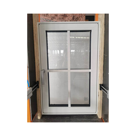 WDMA USA standard double glass aluminium tilt and turn window grille design