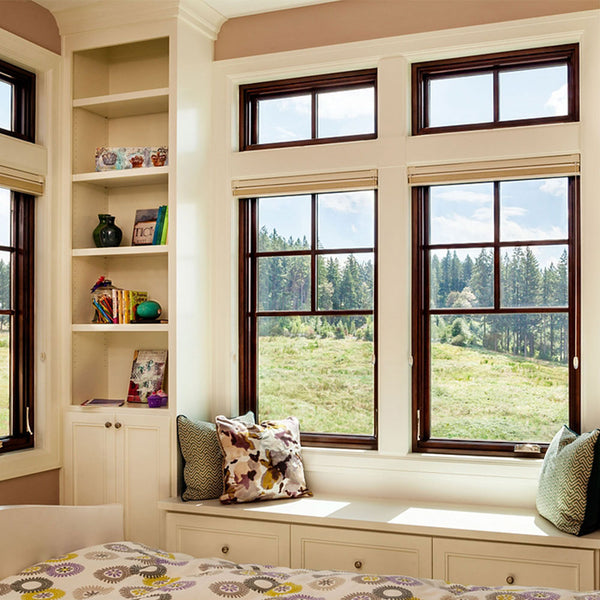 WDMA American Sing Hung Sliding Casement Vinyl Windows With Grill