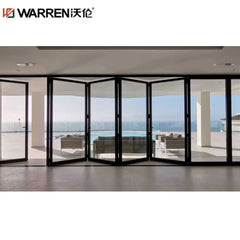 Warren 144x96 Folding Aluminium Half Glass White Kitchen Indoor Door Pantry Door