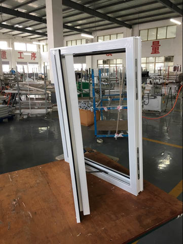 WDMA Casement window upvc with grill design with screen