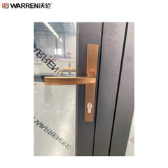Warren 80x36 French Aluminium Triple Glass White Exterior Outswing Door With Screen
