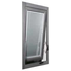 28x64 Aluminum double glass casement window color customized good quality for sale