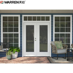Warren 42x80 Exterior Door Black Framed Glass Doors 40 Inch French Doors Glass Patio Double