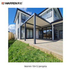 Warren 10x12 deck pergola with aluminum alloy waterproof roof