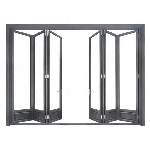 China WDMA soundproof aluminum glass folding door bifold doors