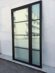 WDMA Industrial contemporary design interior exterior entry black steel doors lowes wrought iron front doors