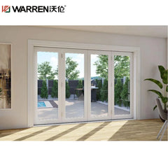 Warren 144x96 Folding Aluminium Half Glass White Kitchen Indoor Door Pantry Door