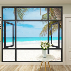 WDMA pictures aluminum glass casement window and door