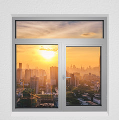 WDMA Cheap aluminum glass bifold passive window