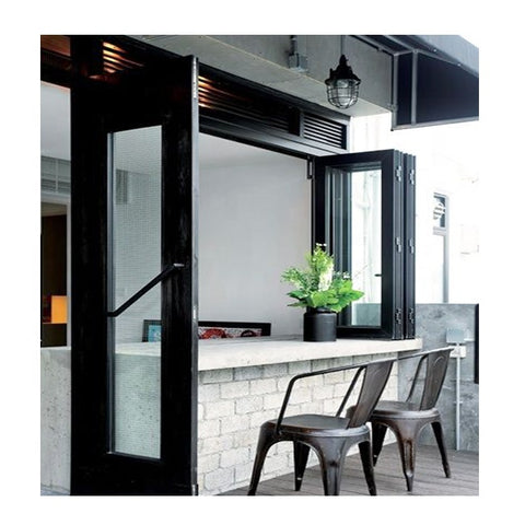 Cheap Factory Price Aluminum Folding Glass Balcony Window Doors Bifold Window Design