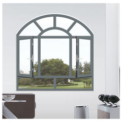 WDMA round aluminum windows special shape picture window double glazing fixed window