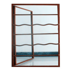 WDMA  Low-luxury Doluble hung  galvanized steel window frame iron window