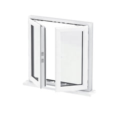 WDMA High Quality Home Glazed Upvc Windows Pvc Double Glaze Window With Mosquito Net