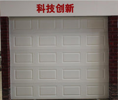 China WDMA Residential black sectional tempered glass aluminum garage door
