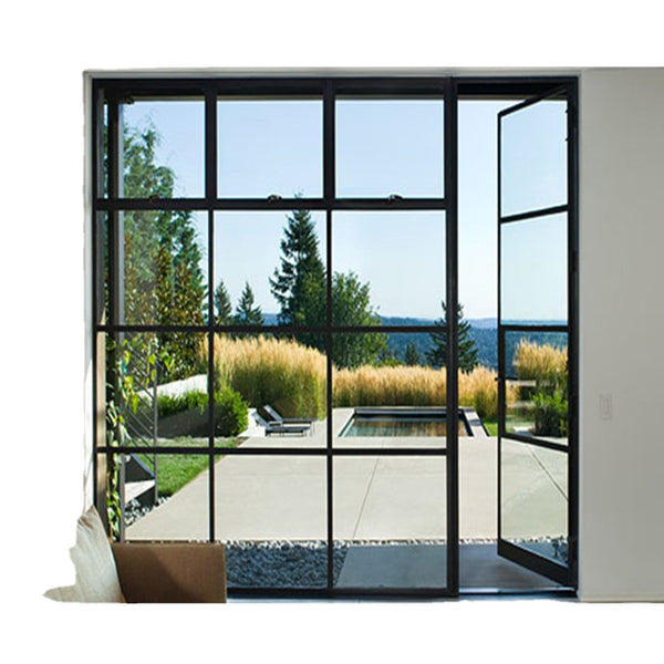 WDMA  Low-luxury Doluble hung  galvanized steel window frame iron window