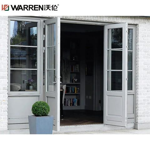 Warren Gray Interior Doors French Louvered Prehung Door Double Doors For Bedroom French Aluminum